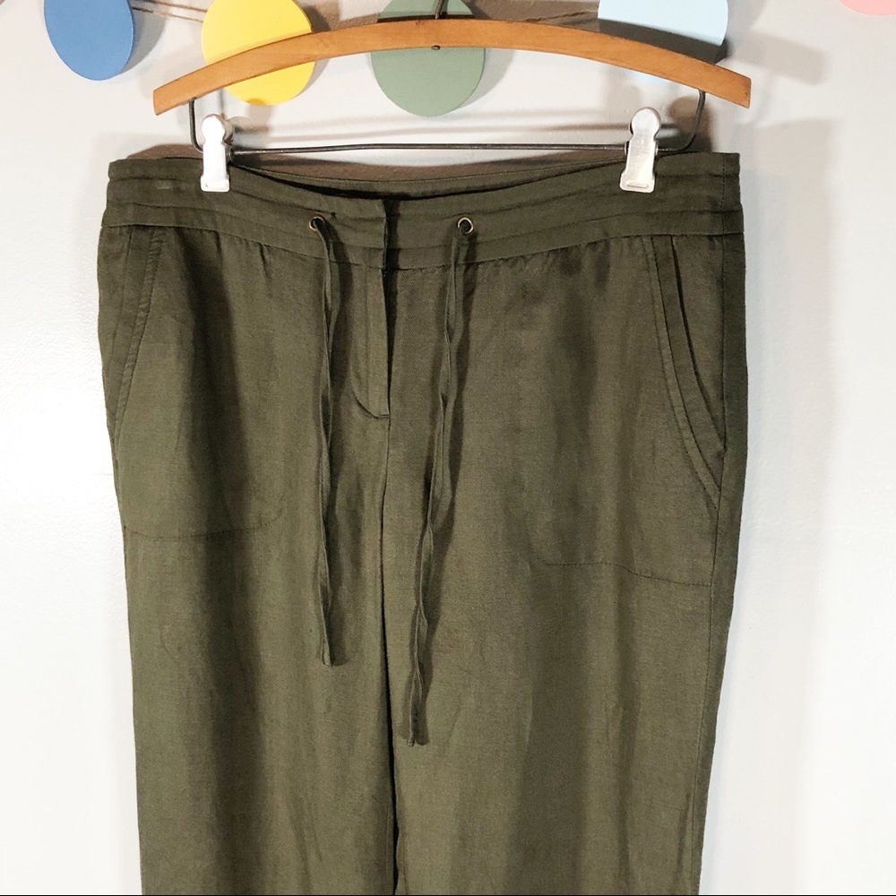 Willi Smith Olive Drawstring Pants - image 3